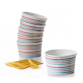 Vasos Para Helado Y Cucharitas 6 Piezas IBILI