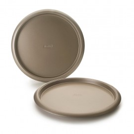 Molde Profesional Para Pizza Sin Agujeros 34 Cm Golden Marca Ibili