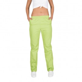 Pantalon Para Chef Unisex Pistachio Con Resorte Bolsillos
