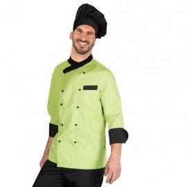 Filipina Chef o Cocinero Verde Botones Negros