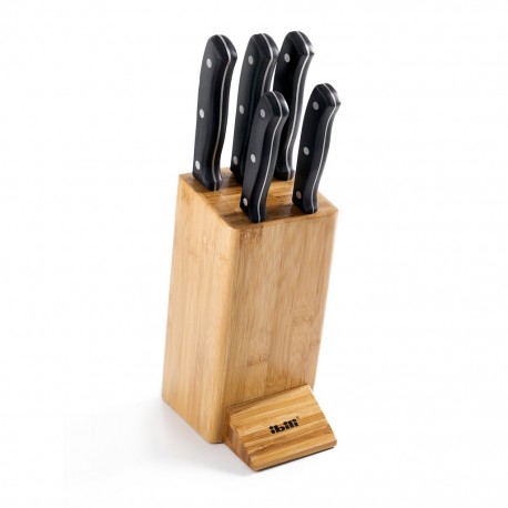 Cuchillos de Cocina Juego de 5 Inox con Soporte Class IBILI
