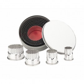 Cortadores de Galletas Redondos Rizados 11 Piezas IBILI