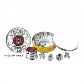 Cortadores de Galletas Rellenas o Linzer 11 Figuras IBILI