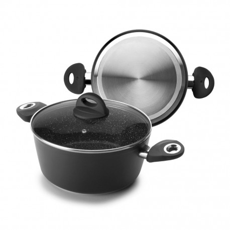 Cacerola de Piedra Natura con Tapa IBILI