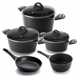 Batería de Cocina Piedra Natura 8 piezas IBILI