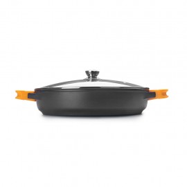 Cacerola Con Tapa Aluminio Fundido Indeformable 32 Cm IBILI
