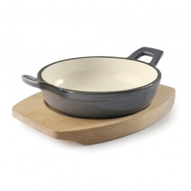 Olla Redonda Profesional Hierro Fundido Inducción 16cm Lacor