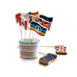 Cortador de Galletas Bandera con Palitos IBILI