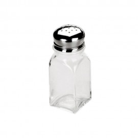 Salero o Pimentero grande Cristal y Acero Inox IBILI