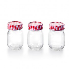 Bote o Frasco de Cristal para Conservas Set de 3 IBILI