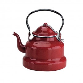 Cafetera Pava de Peltre Roja 1 Litro IBILI