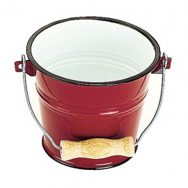 Cubeta o Cubo de Peltre Roja IBILI