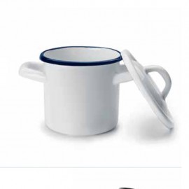 Olla Mini de Peltre color Blanco 10 cm Ibili